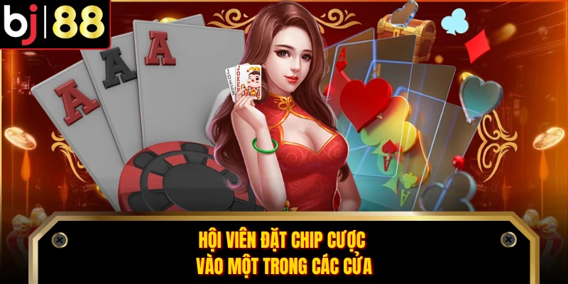 Hội viên đặt chip cược vào một trong các cửa